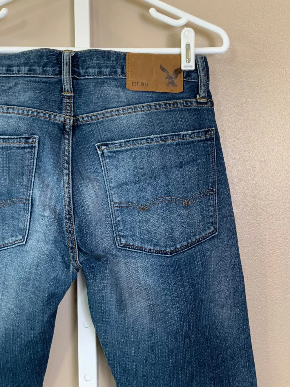 American Eagle Distressed Wash Slim Jeans